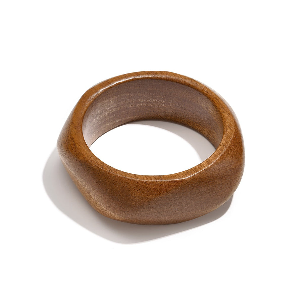 Bracelets en bois de forme irrégulière, collection Simple Daily Simple, bijoux pour femmes