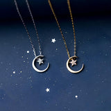 Collier étoile et lune