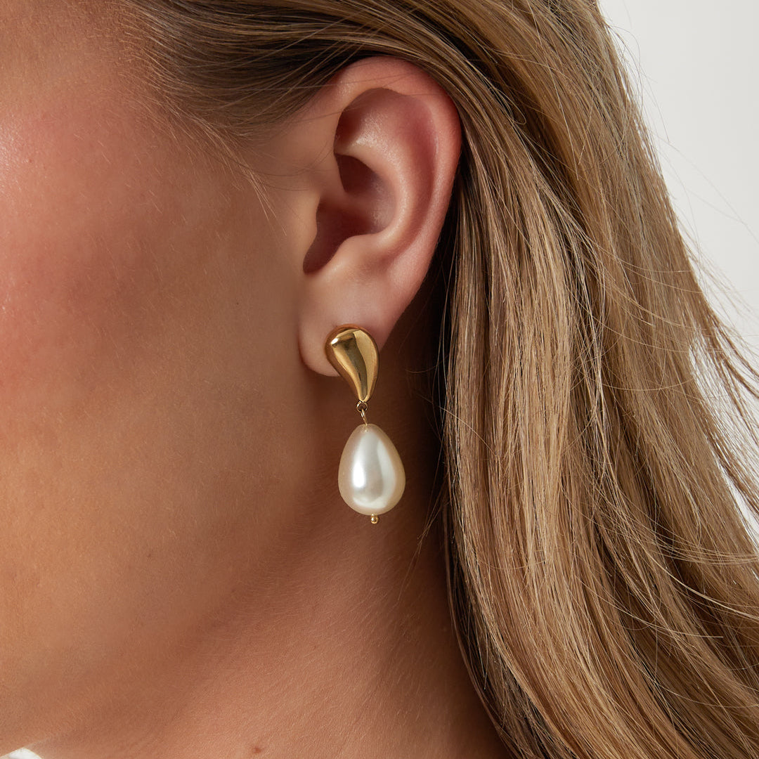 Boucles d'oreilles pendantes en acier inoxydable, forme irrégulière, collection Simple Daily Simple, bijoux pour femmes