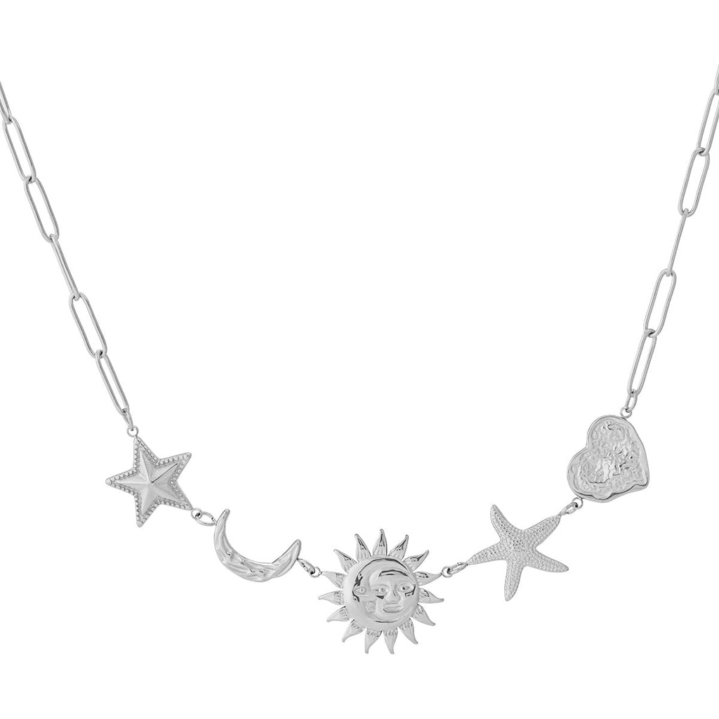 Collier Soleil Lune Étoile