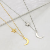 Collier lune et étoile