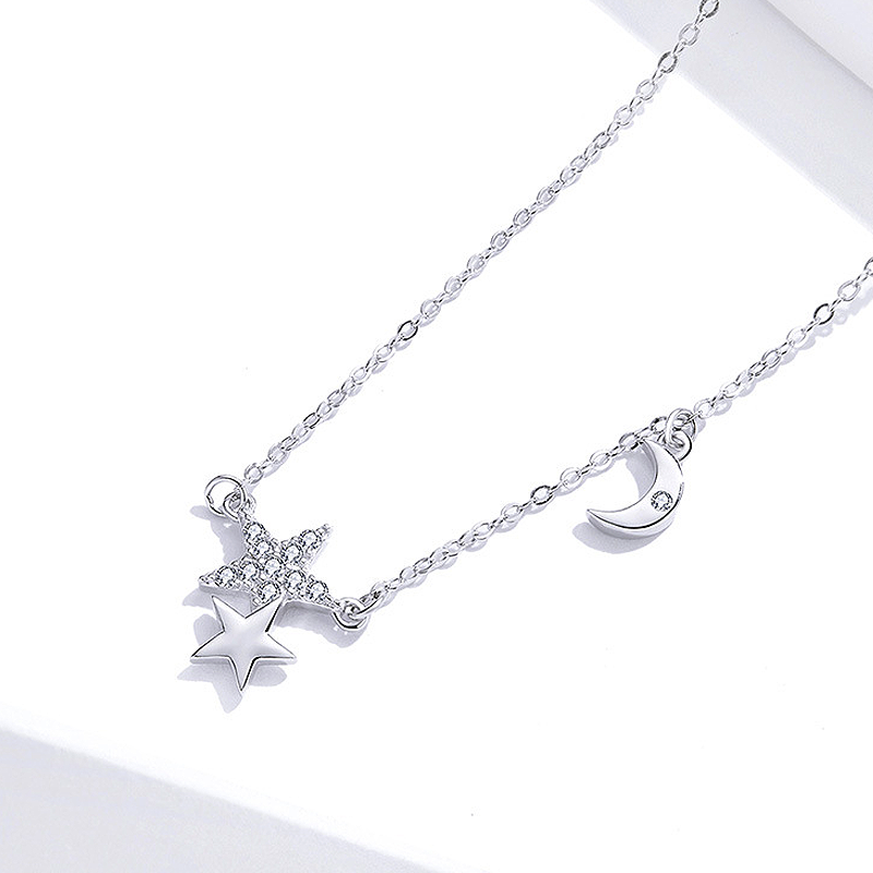 Collier étoilé lune