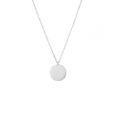 Collier minimaliste rond argenté