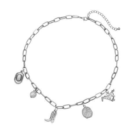 Collier pampilles cowboy et perle