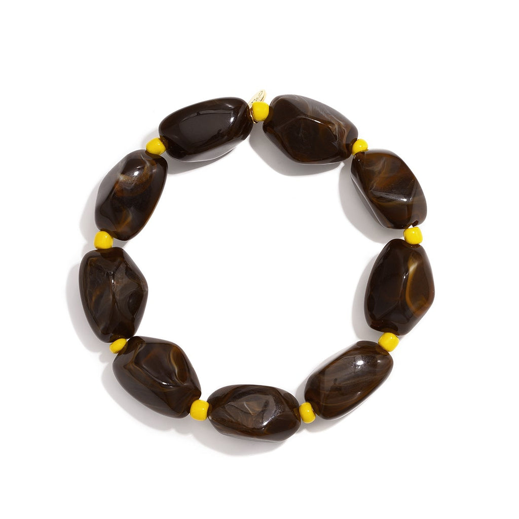 Bracelets en perles acryliques, bijoux simples pour femmes, collection Daily Simple