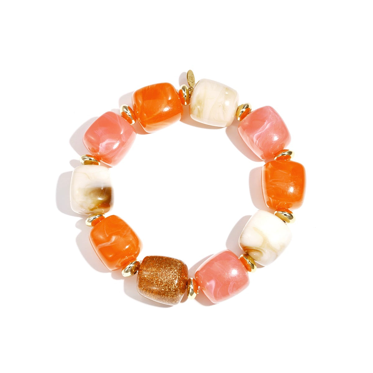 Bracelet de perles avec une perle scintillante remarquable