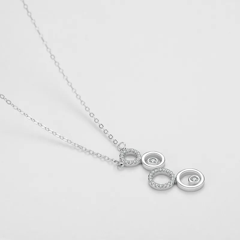 Pendentif rond argent