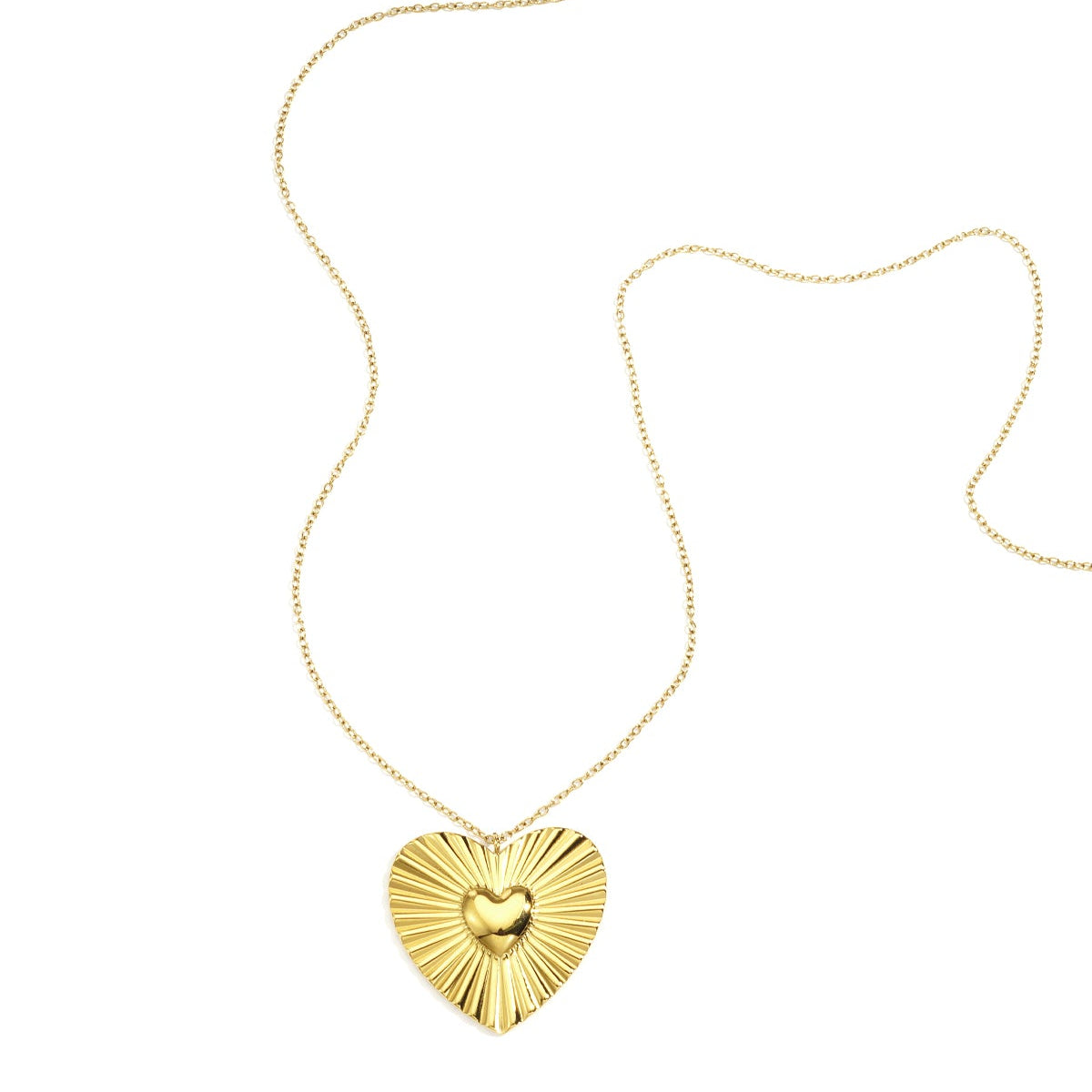 Colliers pendentifs en acier inoxydable, série cœur, décontracté, quotidien, simple, bijoux pour femmes