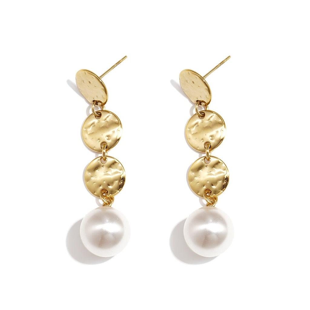 Boucles d'oreilles pendantes en acier inoxydable, forme géométrique, élégantes et simples au quotidien, bijoux pour femmes