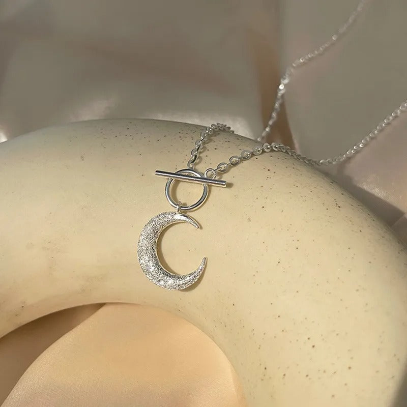 Pendentif lune en argent