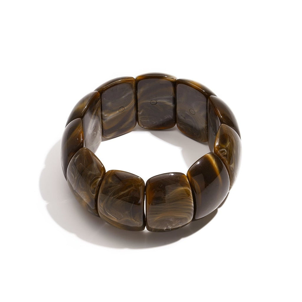 Bracelets en acrylique, forme géométrique, collection simple pour le quotidien, bijoux pour femmes