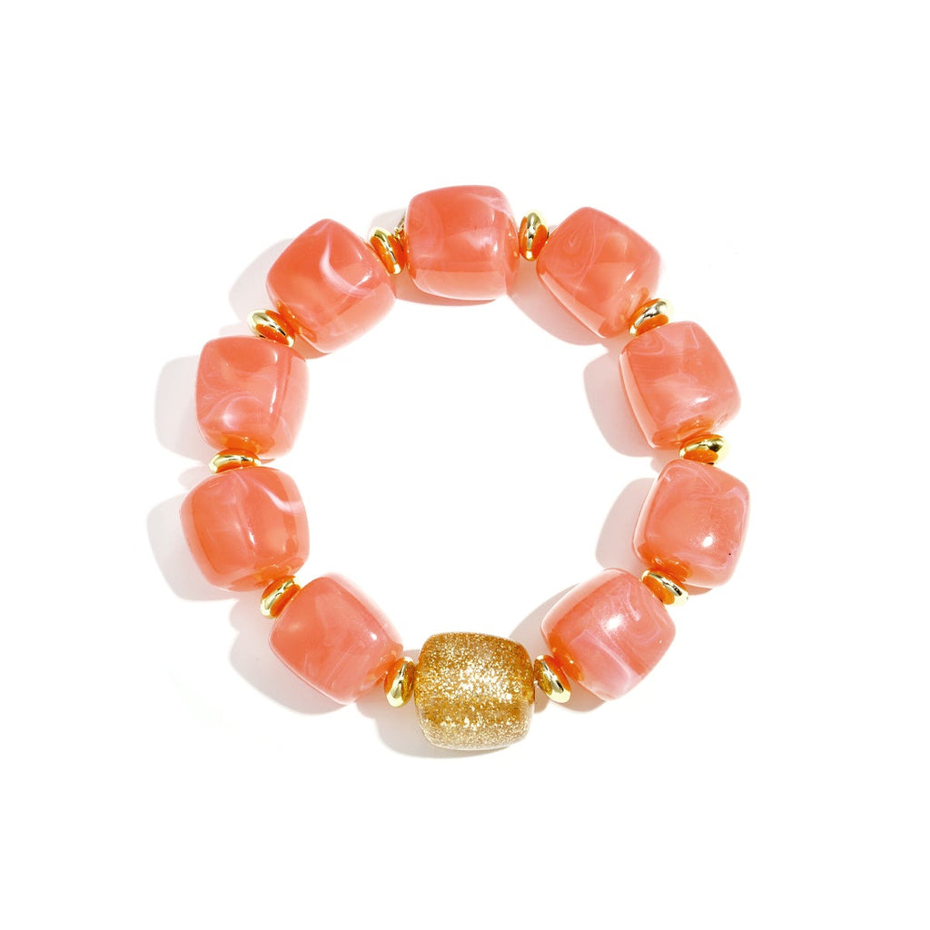 Bracelet de perles avec une perle scintillante remarquable
