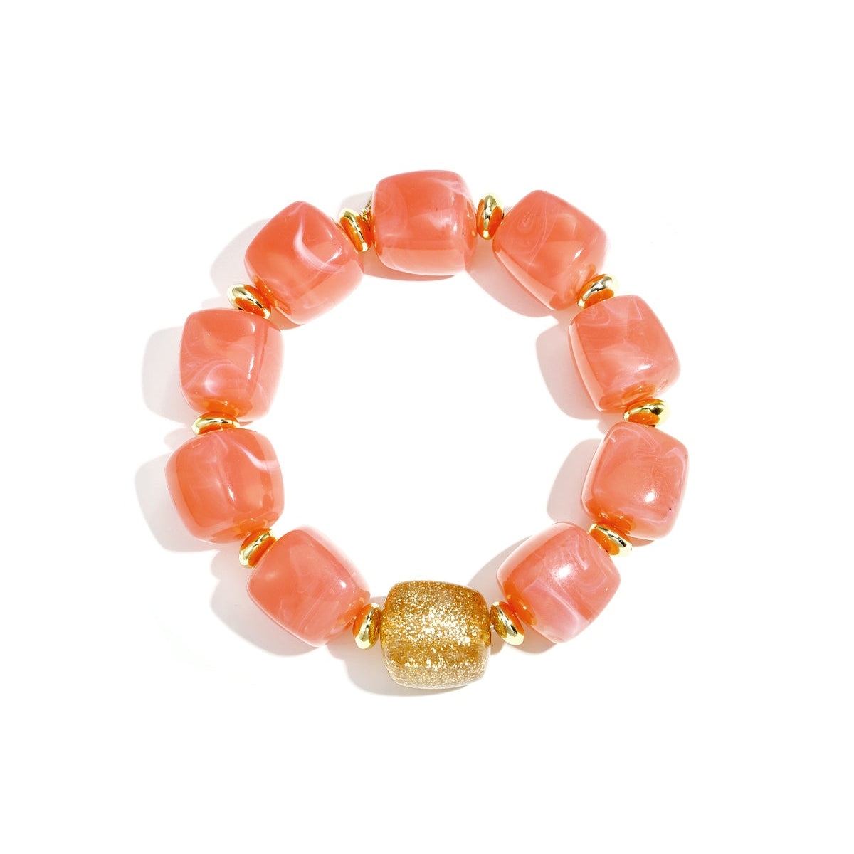 Bracelet de perles avec une perle scintillante remarquable