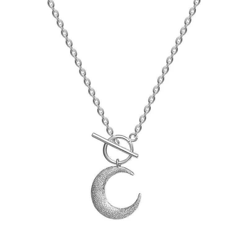 Pendentif lune en argent