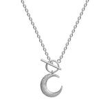 Pendentif lune en argent