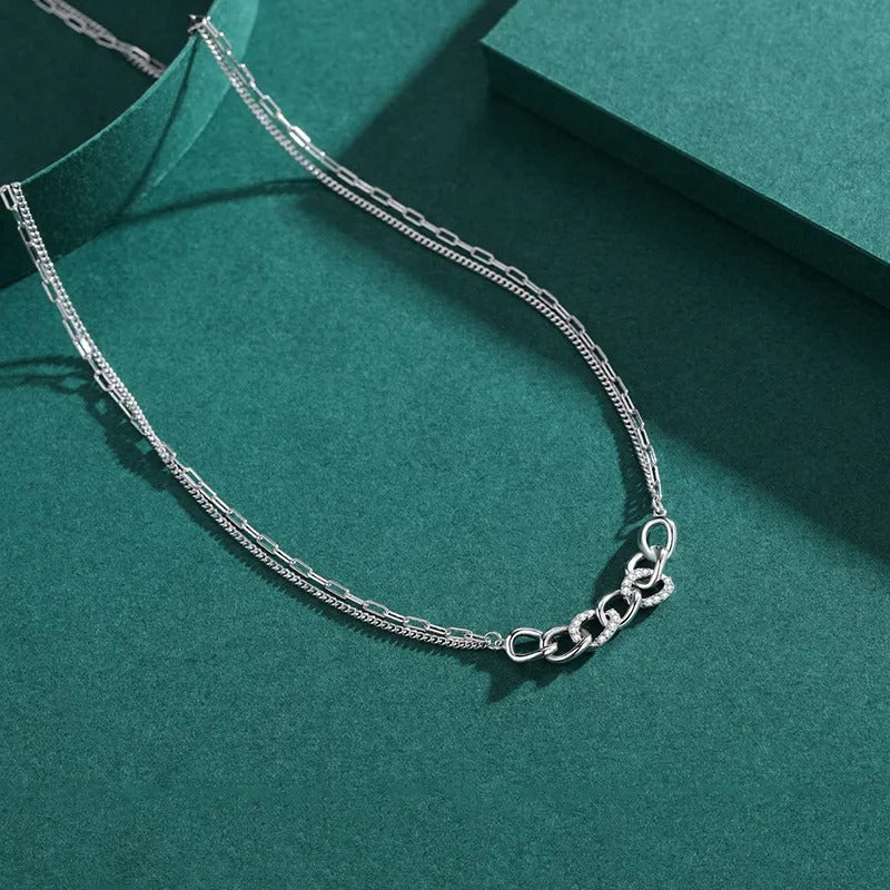 Collier maille chaîne en argent