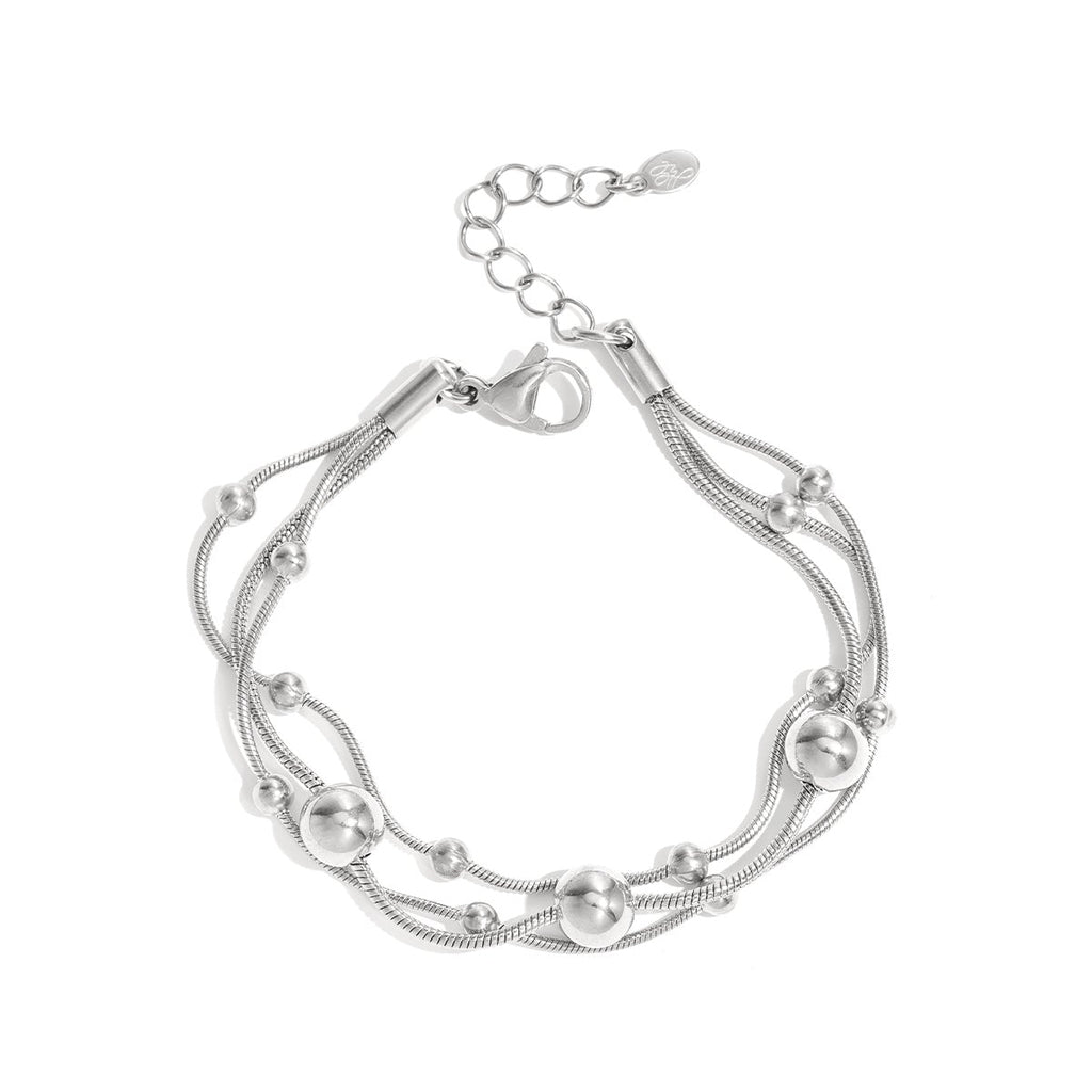 Bracelet à chaînes et à pois
