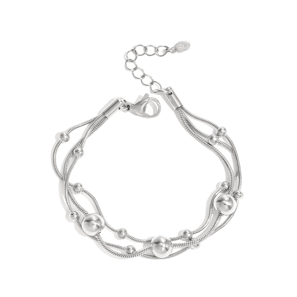Bracelet à chaînes et à pois