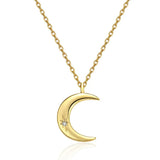 Collier femme lune