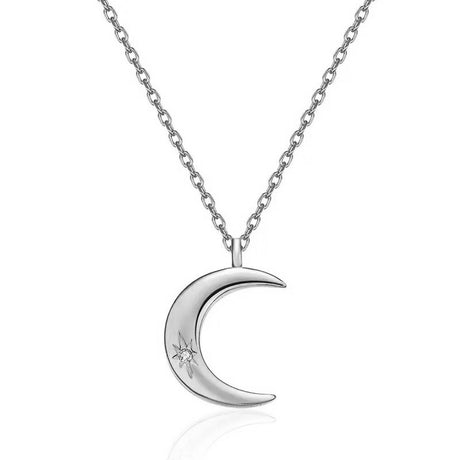 Collier femme lune