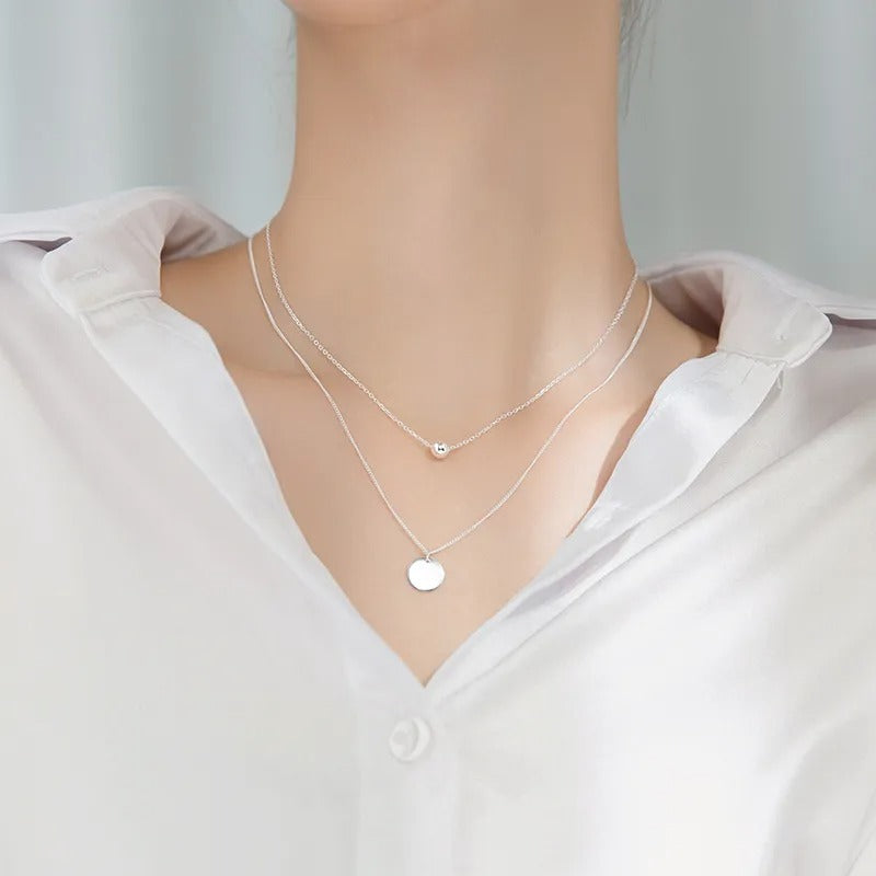 Collier avec pendentif rond