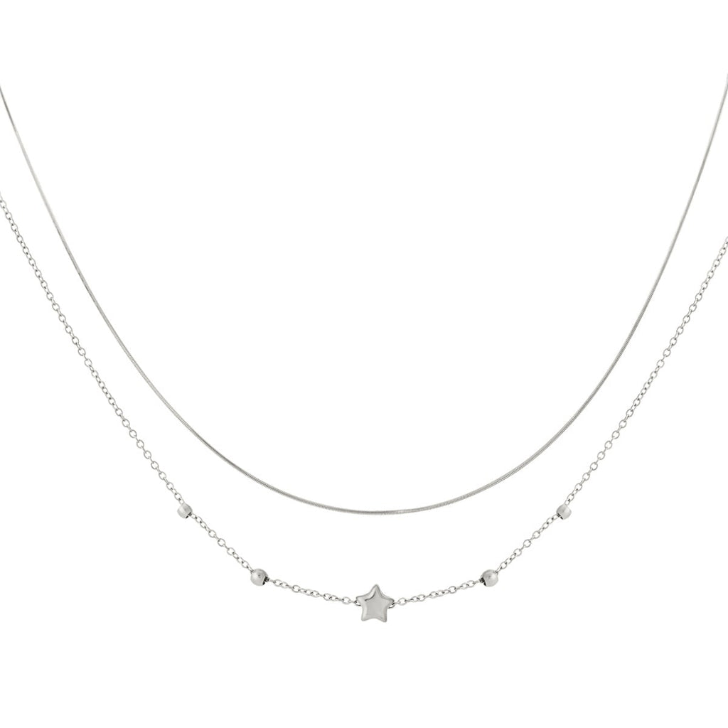 Collier étoile double couche