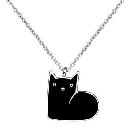 Collier chat style pâte fimo