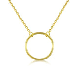 Collier pendentif rond argent