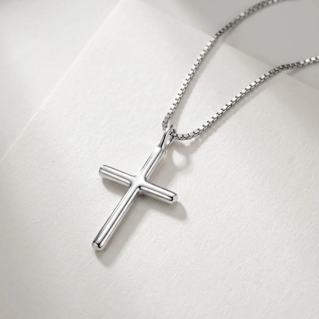 Collier croix en argent