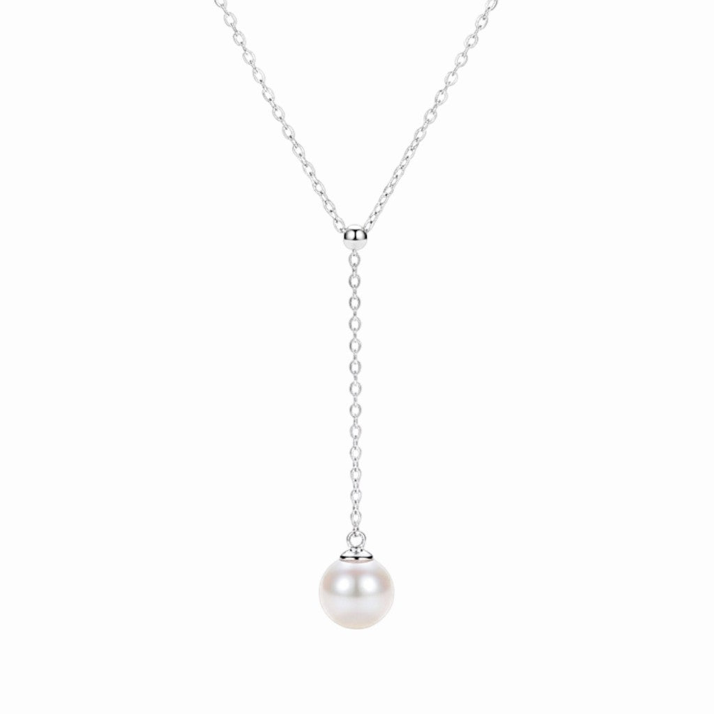 Collier pendentif perle argent