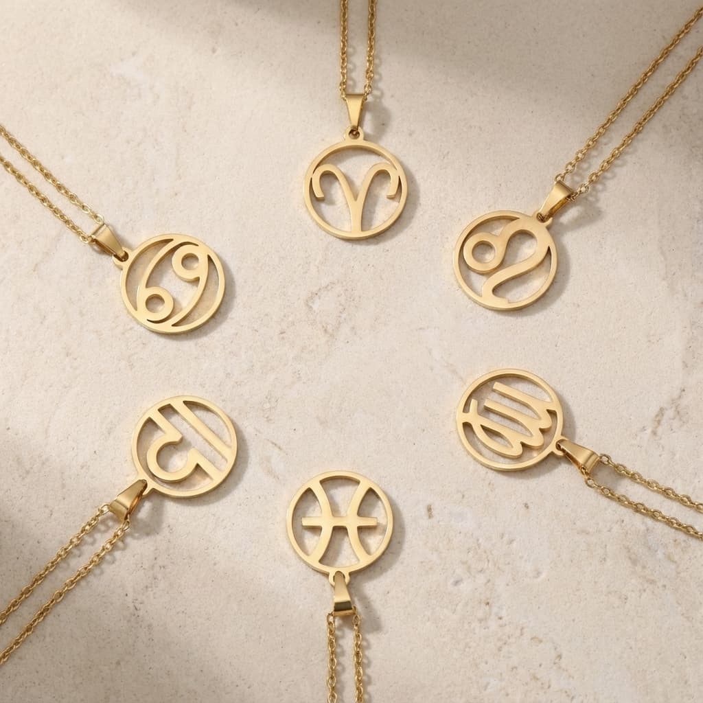 Collier signe astrologique lion