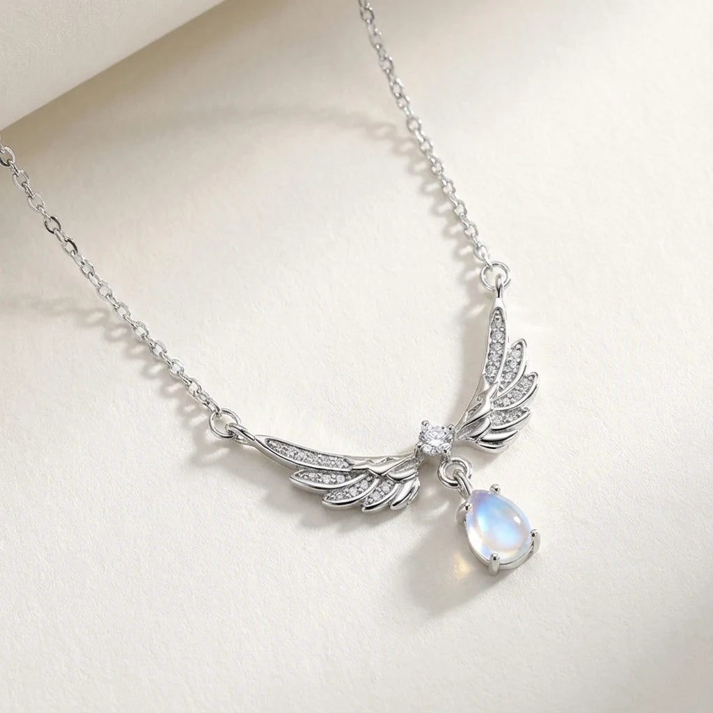 Collier ange argent