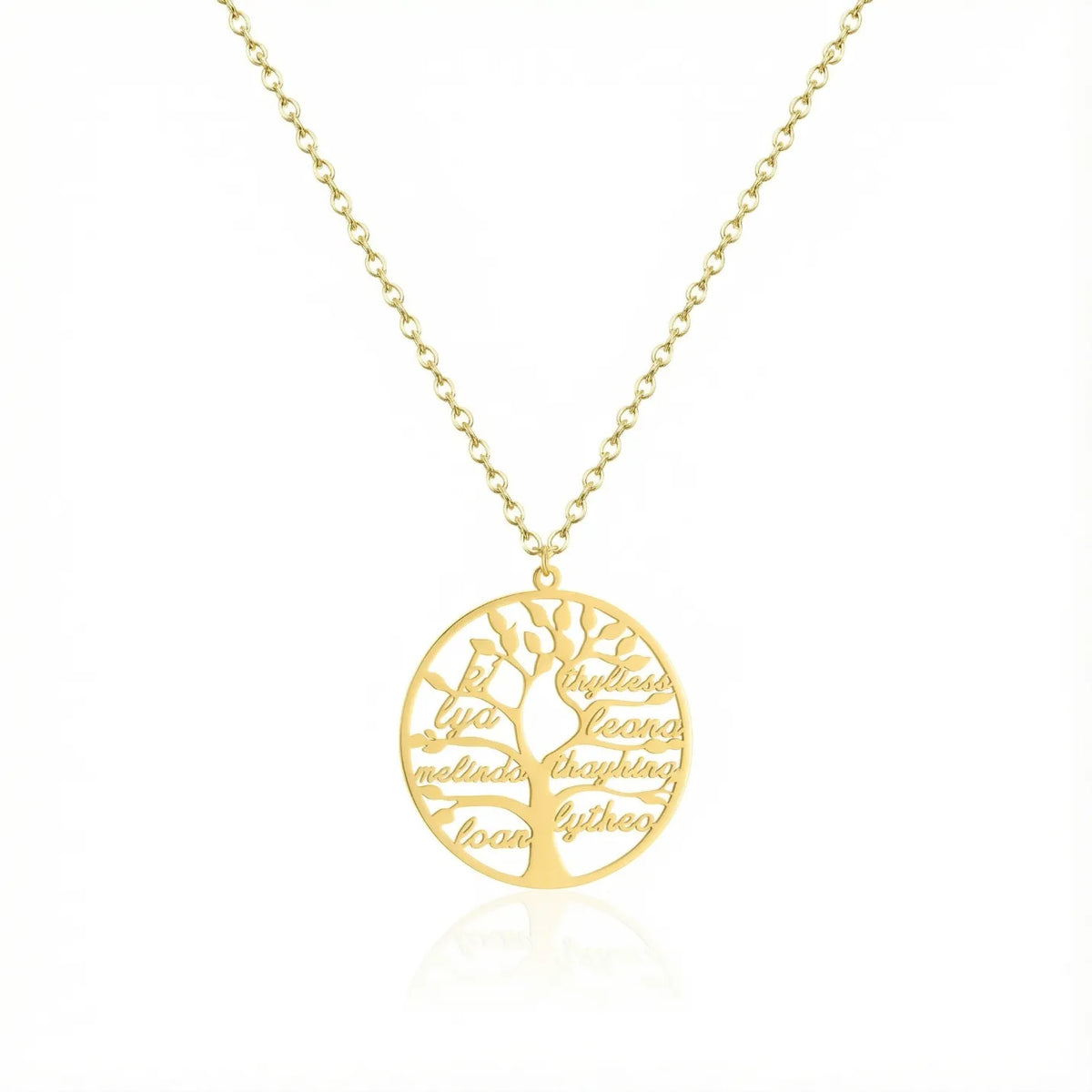 Collier arbre de vie personnalisable prénoms