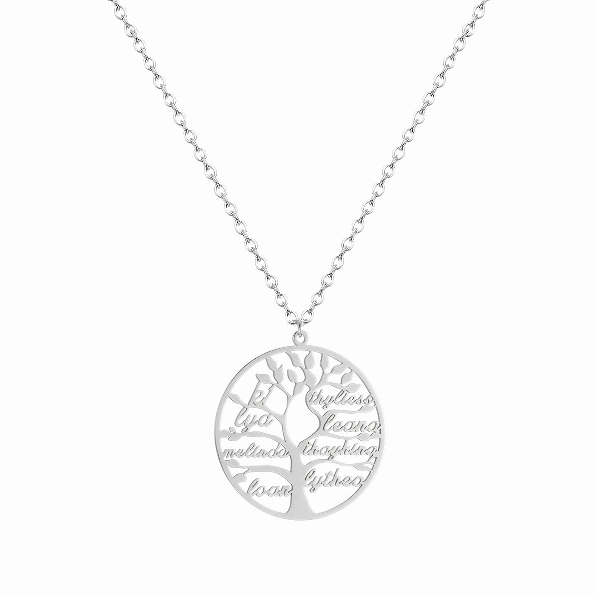 Collier arbre de vie personnalisable prénoms