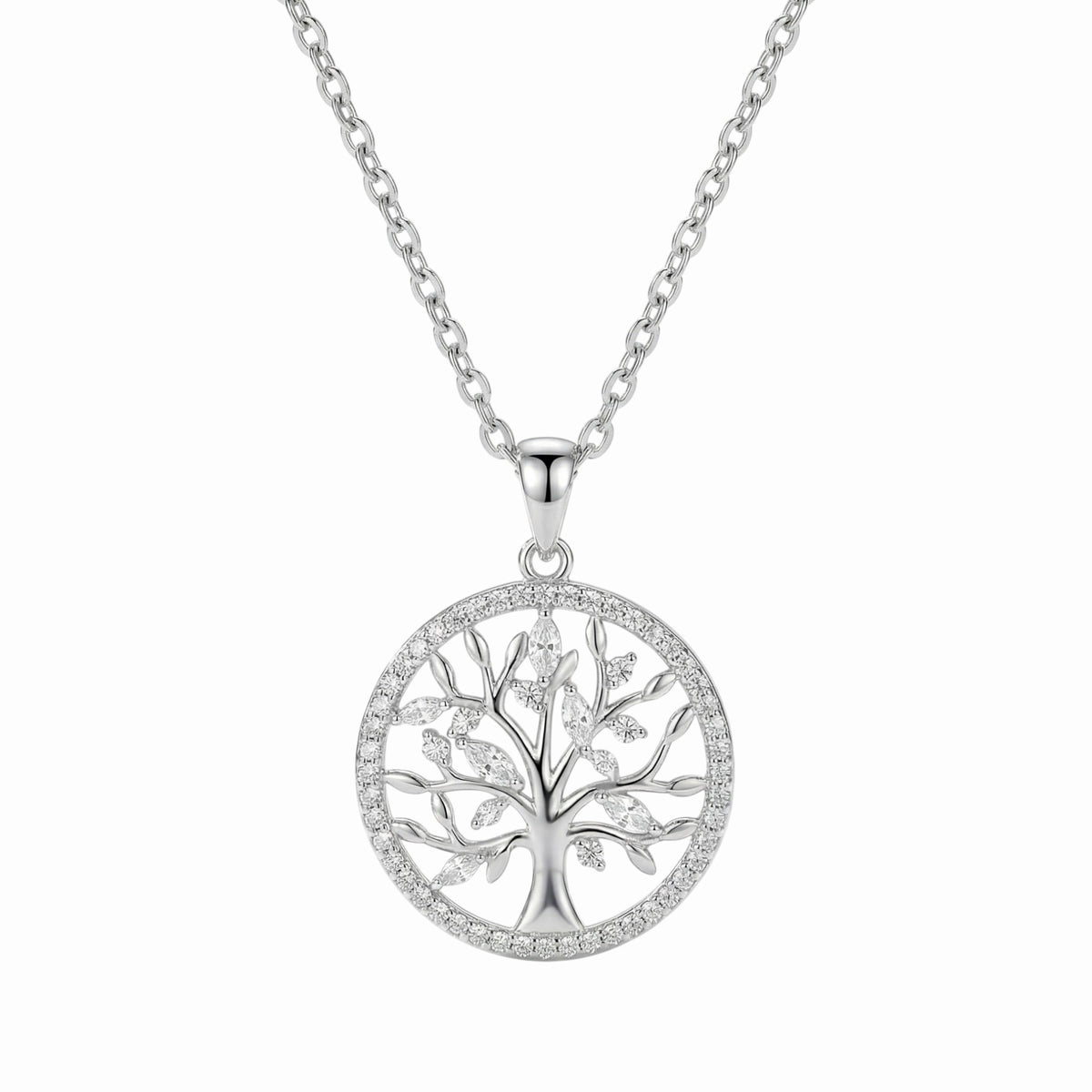 Collier arbre de vie scintillant