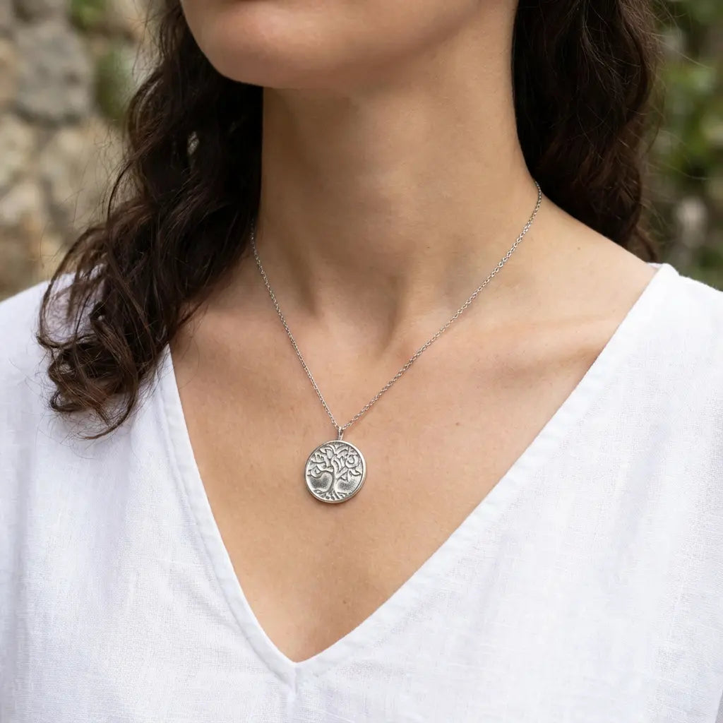 Collier avec pendentif arbre de vie argent 925