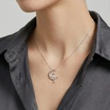 Collier chat et lune