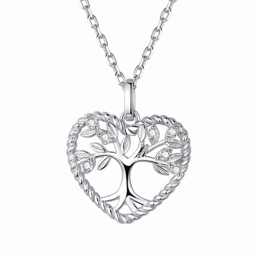 Collier cœur arbre de vie