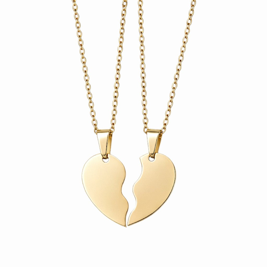 Collier cœur meilleures amies