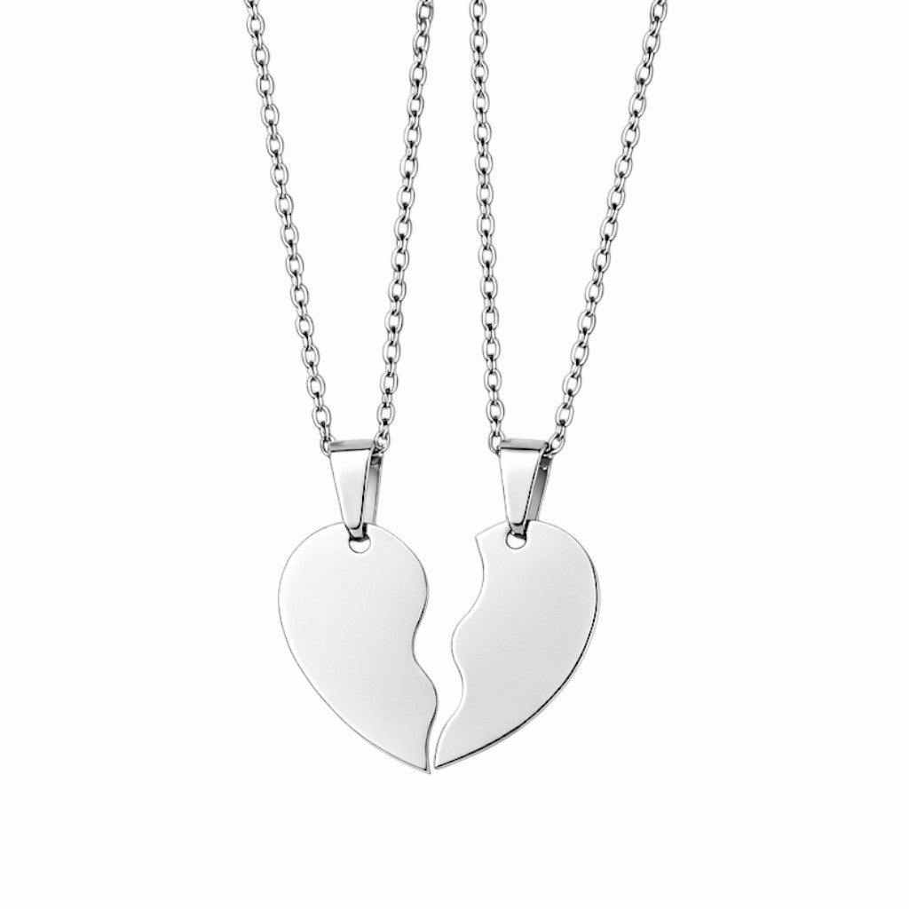 Collier cœur meilleures amies