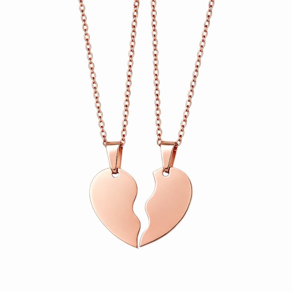 Collier cœur meilleures amies