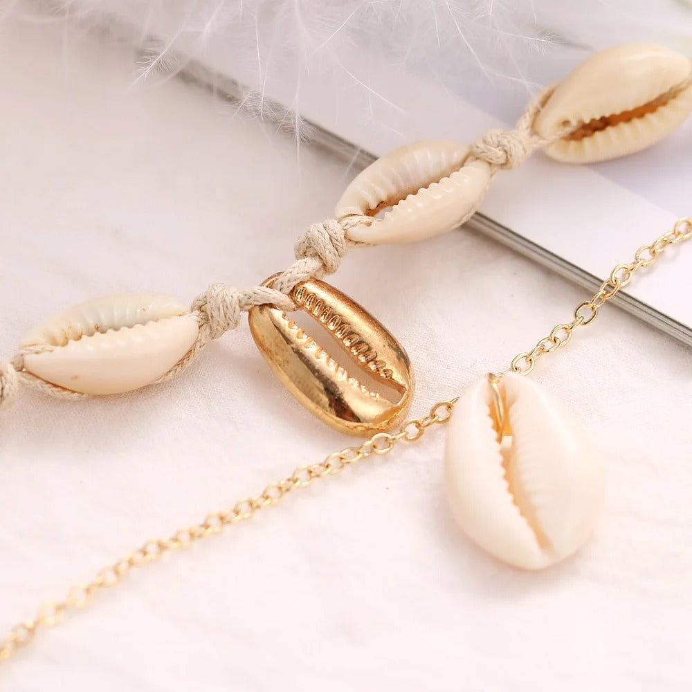 Collier coquillage plage
