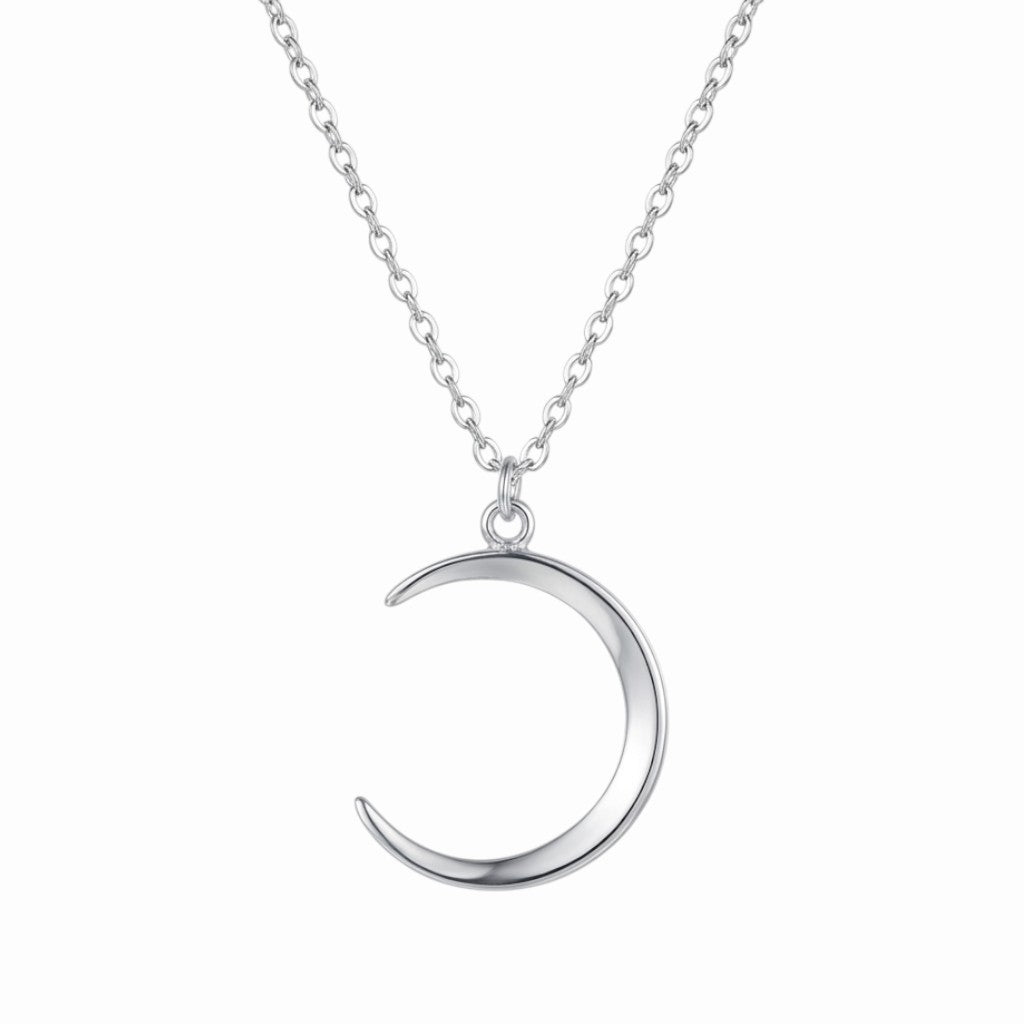 Collier croissant de lune en argent