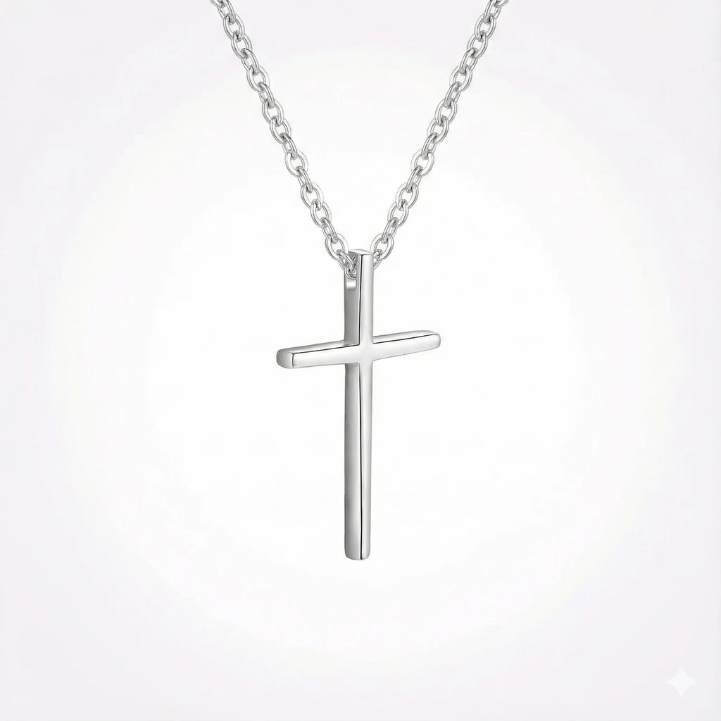 Collier croix argent pour homme
