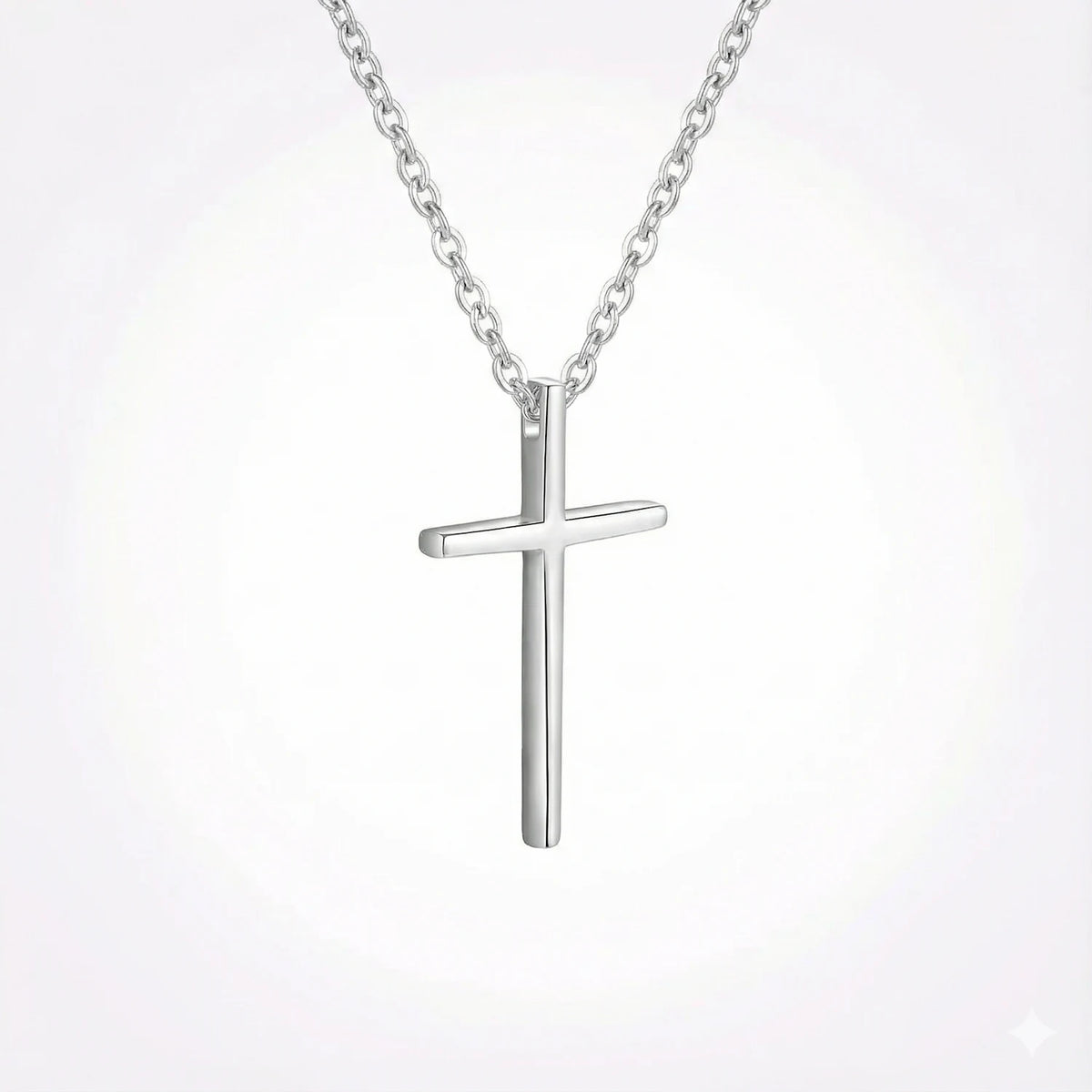 Collier croix argent pour homme