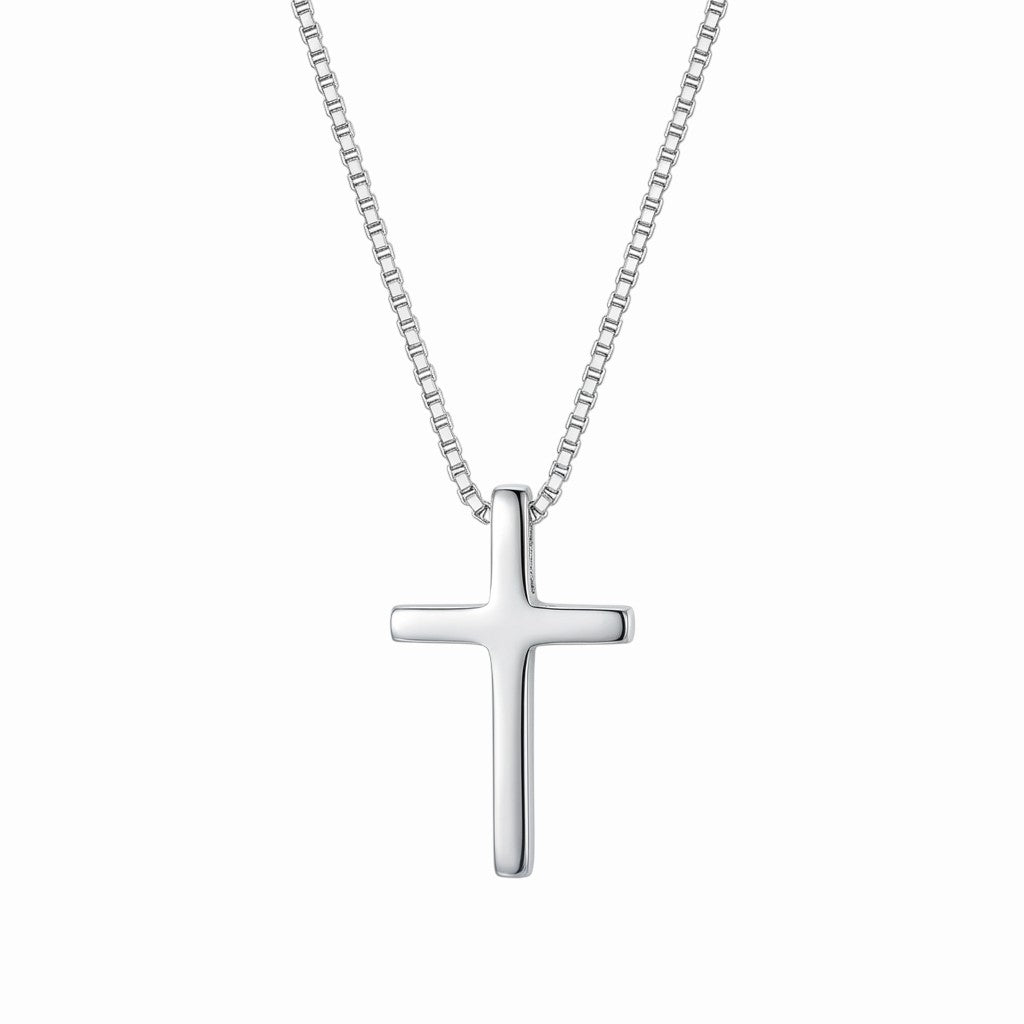 Collier croix fine argent