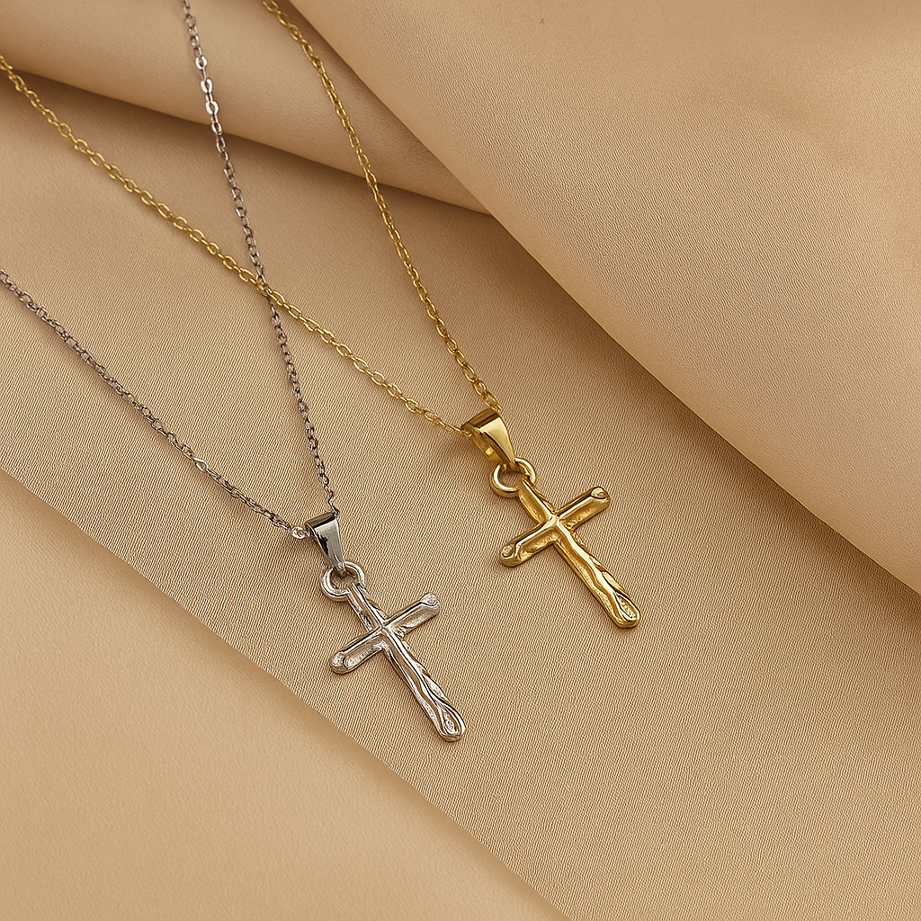 Collier Croix Femme en Argent 925