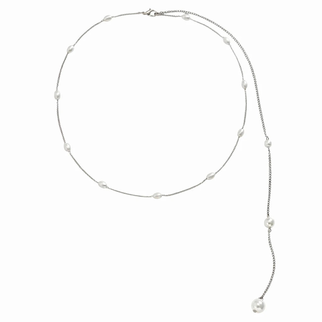 Collier de dos perles minimaliste