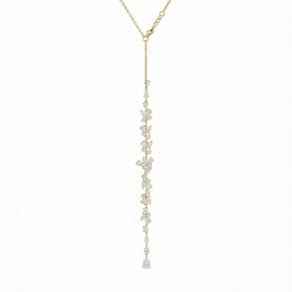 Collier de dos pierres scintillantes