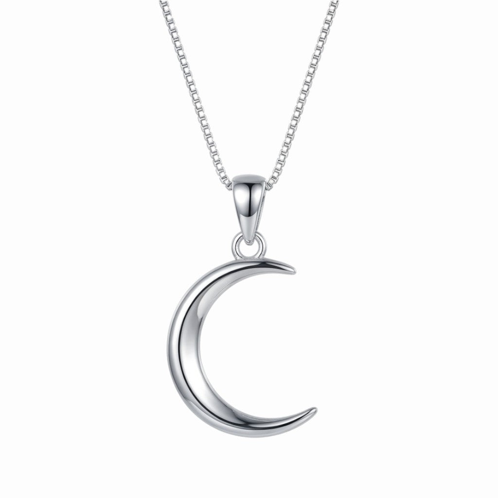 Collier demi lune argent